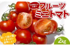 プチっと甘みがはじける！とにかく美味しい フルーツミニトマト 2kg（1kg×2） おやつやビールのおつまみにも！ F6U-169