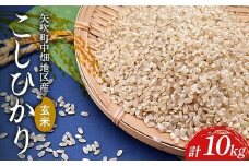 【令和7年産】矢吹町中畑地区産こしひかり 玄米10kg（5kg×2袋） F6U-264