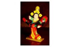 【三春の民芸品】鞨鼓 【伝統工芸 伝統 工芸品 張子人形 人形 小物 雑貨 ギフト プレゼント 贈り物】【07521-0035】