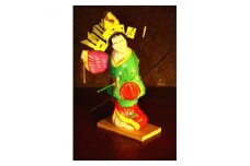 【三春の民芸品】女暫 【伝統工芸 伝統 工芸品 張子人形 人形 小物 雑貨 ギフト プレゼント 贈り物】【07521-0038】