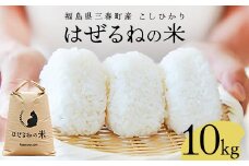 【先行予約】令和7年度産　三春町産コシヒカリ10kg　＜はぜるねの米＞　【07521-0135】　