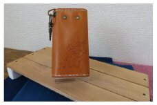 富岡町の木刻印キーケース