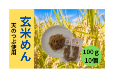 玄米めん詰合せ　100ｇ×10個　中太麺　　グルテンフリー　