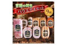 筑波ハム ハム・ベーコン・ソーセージ バラエティ9品 茨城県産 常陸の輝き ブランド豚 銘柄豚【1445478】