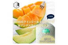 ＜発送月固定定期便＞4・5・6月発送 山一ファーム 鉾田市 メロン食べ比べ 3種類全3回【4071255】