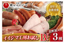 お中元 食べ物 ハム ソーセージ 詰め合わせ IFFA金賞イイジマ工房お試しBセット 9000円 ウインナー ベーコン ローズポーク シャルキュトリー 茨城県 水戸市 ギフト対応【肉のイイジマ】（DU-93）