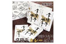 カレー レトルト 常陸牛カレー 6個入り お中元 食べ物 化粧箱入り レトルト 2万円 ご当地カレー ビーフ 食品 高級 中辛 ギフト対応【肉のイイジマ】茨城県 水戸市（DU-14）