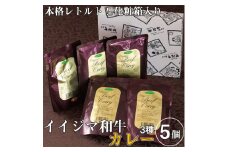 レトルト カレー イイジマ和牛カレー 3種 5個入り 11000円 化粧箱 ギフト ビーフ お中元 食べ物 ご当地カレー 甘口 中辛 辛口 高級 プレゼント 誕生日 食品 茨城県 水戸市（DU-16）