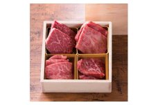 お中元 常陸牛A5 焼肉小箱 匠の手切り プレミアム焼き肉 みすじ サーロイン もも フィレ ヒレ内祝い プレゼント 誕生日 茨城県 水戸市 （DU-28）
