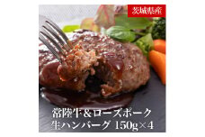CT-1　茨城の誇る常陸牛＆ローズポークハンバーグ＜冷凍生ハンバーグ・タレセット＞