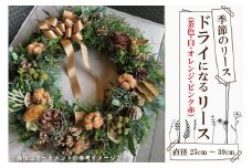 DR-4　季節のリース　ドライになるリース　直径25～30cm