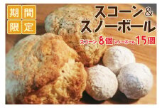 【一花】【10月発送開始】スコーン＆スノーボール【お菓子 焼き菓子 スイーツ 手土産 厳選素材 贈り物 デザート 水戸市 茨城県 15000円以内】（EU-3）
