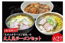 【日時指定必須】「スタミナラーメン日向」の大人気ラーメンセット（スタミナ２、味噌２、カレー２）【ラーメン 麺 スタミナ 冷やし ラーメン カレー 味噌 ご当地ラーメン ご当地グルメ 茨城県 水戸市】（FF-10）