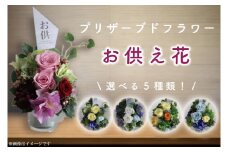 DR-20 プリザーブドフラワー お供え 仏壇花 仏花 仏壇用 ミニアレンジ 【日時指定可能】送料無料