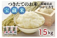 【令和6年産】茨城県産コシヒカリ 宝蔵米 15kg【お米 米 菊池 こしひかり つきたてのお米 食味ランキング特A評価 茨城県 水戸市】（CZ-905）