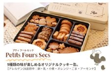 プティフールセック パティスリーシュシュオリジナルクッキー缶 焼菓子９種類【クッキー 焼き菓子 焼菓子 クッキー缶 着色料不使用 発酵バター 奥久慈卵 水戸市 水戸 茨城県 15000円以内】（IG-1）