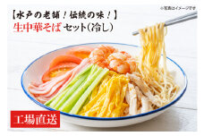 EM-4　【水戸の老舗！伝統の味！】 生中華そばセット（冷し）セット【工場直送】