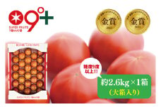 【先行予約・数量限定】スーパーフルーツトマト大箱 約2.6kg×1箱【とまと フルーツトマト ブランドトマト 糖度9度以上 野菜 フレッシュ リコピン ビタミンE 野菜ソムリエ 茨城県】（LJ-2）