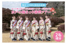 【数量限定】【梅まつり実行委員会企画】 水戸の梅大使といばらき観光マイスターが案内する水戸の梅まつり満喫ツアー（お二人様分） ※1日1組限定【山口楼 豪華昼食 偕楽園好文亭 ガイドツアー ガイド 水戸市 茨城県】（ME-1）