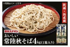 【麺のスナオシ】常陸秋そば１箱　4kg（200ｇ×20袋）（乾麺）【蕎麦 麺 長期保存 保存食 防災 人気 大容量 水戸市 茨城県】（BY-17）