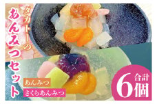 タカトーのあんみつセット6個入（あんみつ３個＆さくらあんみつ３個）【おしゃれ あんこ ギフト 老舗 高級 和菓子 お取り寄せ スイーツ 常温 日持ち 手土産】（CG-7）