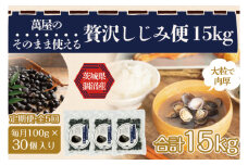 【5ヶ月定期便】涸沼産冷凍しじみ中粒３kg（100g×30p）【シジミ 中粒しじみ 産地直送 砂抜き済み 砂抜き 小分け包装 味噌汁 みそ汁 茨城県】（CA-18）
