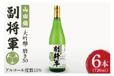 『副将軍』大吟醸山田錦磨き50 720ml×６本セット【日本酒 お酒 酒 辛口 冷酒 水戸市 茨城県】（DW-134）
