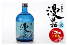 本格焼酎『漫遊記』麦 720ml 6本セット【焼酎 麦焼酎 お酒 酒 水戸市 茨城県】（DW-48）