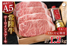 【12ヶ月定期便】サーロインステーキ 250g×4枚（DU-148）