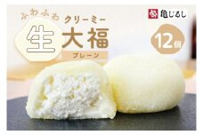 ふわふわクリーミー生大福プレーン 6個入り 2箱【大福 和菓子 生大福 スイーツ クリーム アイス おやつ 手土産 お取り寄せ ギフト グルメ 贈答 冷凍 亀印製菓 茨城県 水戸市】（MP-6)