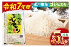 【10月中旬より順次発送】【数量限定】【令和7年産新米】水戸産コシヒカリ5㎏ 精米【お米 ごはん コシヒカリ おにぎり ごはん 茨城県 水戸市】(NP-1)