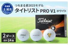 つちまる君 2023 タイトリスト PRO V1 ホワイト ゴルフボール 2ダース（24球入り）