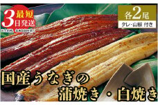 特選 うなぎ蒲焼き2尾＋うなぎ白焼き2尾　計4尾（120g以上×4尾） | メディアに紹介されたうなぎ屋 国産 冷蔵 うなぎ 鰻 ウナギ タレ・山椒つき かば焼き しら焼き
※着日指定不可
※離島への配送不可