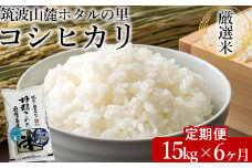 【定期便 6ヶ月】令和7年産 筑波山麓ホタルの里厳選米コシヒカリ15kg 透き通った大粒米 ※離島への配送不可 ※2025年10月下旬頃より順次発送予定