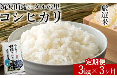 【定期便 3ヶ月】令和7年産 筑波山麓ホタルの里厳選米コシヒカリ3kg 透き通った大粒米 ※離島への配送不可 ※2025年10月下旬頃より順次発送予定