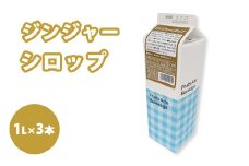 シロップ ジンジャーシロップ スミダ飲料 1000ml （1L） ×3本　※離島への配送不可