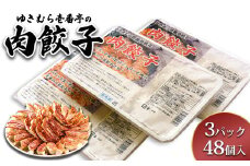 ゆきむら壱番亭の肉餃子3パック(48個入り)　※離島への配送不可