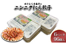 ゆきむら壱番亭のニンニクにら餃子6パック(96個入り)　※離島への配送不可