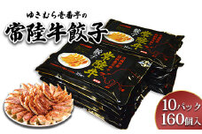 ゆきむら壱番亭の常陸牛餃子10パック(160個入り)　※離島への配送不可