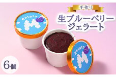手作り生ブルーベリージェラート6個入り ※離島への配送不可