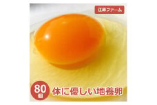 江原ファーム　体に優しい地養卵 ８０個 割れ補償 | 卵 80個 赤玉 玉子 たまご タマゴ 生卵 鶏卵 生みたて 産みたて 地養卵 新鮮 濃厚 健康 TKG たまごかけごはん ご飯のお供 国産 ギフト 贈答 贈り物 お中元 お歳暮 プレゼント 直送 農家直送 産地直送 _AG05
