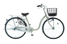 内装3段オートライト付き自転車ディオラ26型アッシュゴールド ※関東地方以外への配送不可 | 自転車 26インチ 3段 変速 オートライト ゴールド 金 チャリ チャリンコ 通勤 通学 日常 買い物 おでかけ 運動 安全 便利 関東限定 おしゃれ かわいい 贈答 ギフト 贈り物 プレゼント 茨城県 古河市 _AV40