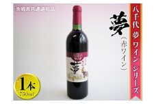 八千代夢ワインシリーズ　夢（赤ワイン）1本【茨城県共通返礼品・八千代町】 ※着日指定不可 ※沖縄県への配送不可 ｜お酒 洋酒 瓶 750ml ワイン 赤ワイン 酒 洋酒 ギフト 贈答 贈り物 プレゼント ご褒美 記念品 お祝 茨城県 古河市 _CY01