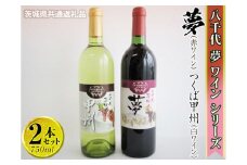 八千代夢ワインシリーズ　夢（赤）・つくば甲州（白）2本セット【茨城県共通返礼品・八千代町】 ※着日指定不可 ※沖縄県への配送不可｜お酒 洋酒 瓶 ワイン 白ワイン 赤ワイン 飲み比べ セット 詰め合わせ 酒 洋酒 ギフト 贈答 贈り物 プレゼント ご褒美 記念品 お祝 茨城県 古河市 1.5L_CY06