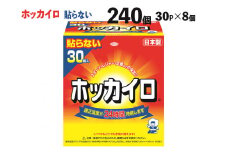 ホッカイロ 貼らないレギュラー 30P×8個（計240個） ※離島への配送不可 | カイロ 240枚 レギュラーサイズ 貼らない 大容量 使い捨て 防寒 寒さ対策 冷房冷え スポーツ観戦 防災 通勤 通学 腰 背中 ご家庭用 ギフト 贈答 贈り物 プレゼント お中元 お歳暮 茨城県 古河市 _DJ02