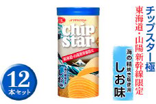 チップスター極　東海道・山陽新幹線限定 海の精焼き塩使用しお味　12本セット ※着日指定不可 | 菓子 お菓子 ポテトチップス おかし おやつ おつまみ つまみ スナック スナック菓子 ポテチ チップス チップスター YBC スイーツ ご家庭用 手土産 ギフト 贈答 贈り物 プレゼント お中元 お歳暮 夏休み 冬休み 茨城県 古河市 地域限定 送料無料 _FA01