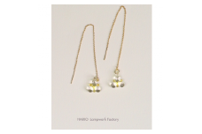 こがこもれびあーと　ピアス（ホタル）※着日指定可 ※ギフト対応可 | 耐熱 ガラス アクセサリー ランプワークファクトリー 職人 繊細 フォーマル カジュアル ピアス 20代 30代 40代 ギフト 贈答 贈り物 プレゼント お祝 ご褒美 記念品 HARIO ハリオ _DP67
