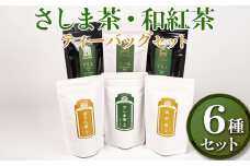 【7年連続1位】【幻の品種】【創業1839年】さしま茶・和紅茶 ティーバッグ6種セット | お茶 紅茶 60TB ティーバック 和紅茶 茶 緑茶 茶葉 日本茶 煎茶 和紅茶 さしま茶 猿島茶 飲みくらべ 飲み比べ 詰合せ 詰め合わせ 取り寄せ お取り寄せ 老舗 ギフト  贈答 贈り物 プレゼント お中元 お歳暮 茨城県 古河市 直送 農家直送 産地直送 送料無料 _BM08