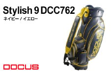 ゴルフバッグ　Stylish 9　DCC762　ネイビー/イエロ－ | ゴルフ golf ゴルフ用品 スポーツ スポーツ用品 DOCUS ドゥーカス ギフト 贈答 景品 茨城県 古河市_EO96