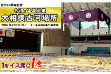 令和7年夏巡業 大相撲古河場所 1階イス席C 1席 8/7開催 ※2025年6月下旬頃までに発送いたします | 相撲 地方巡業 観戦 すもう スモウ 自由席 茨城県 古河市 _DP85
